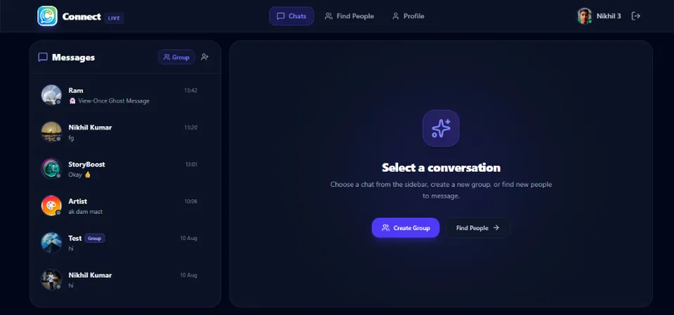 Connect - Real-Time Chat & WebRTC Video Calling App